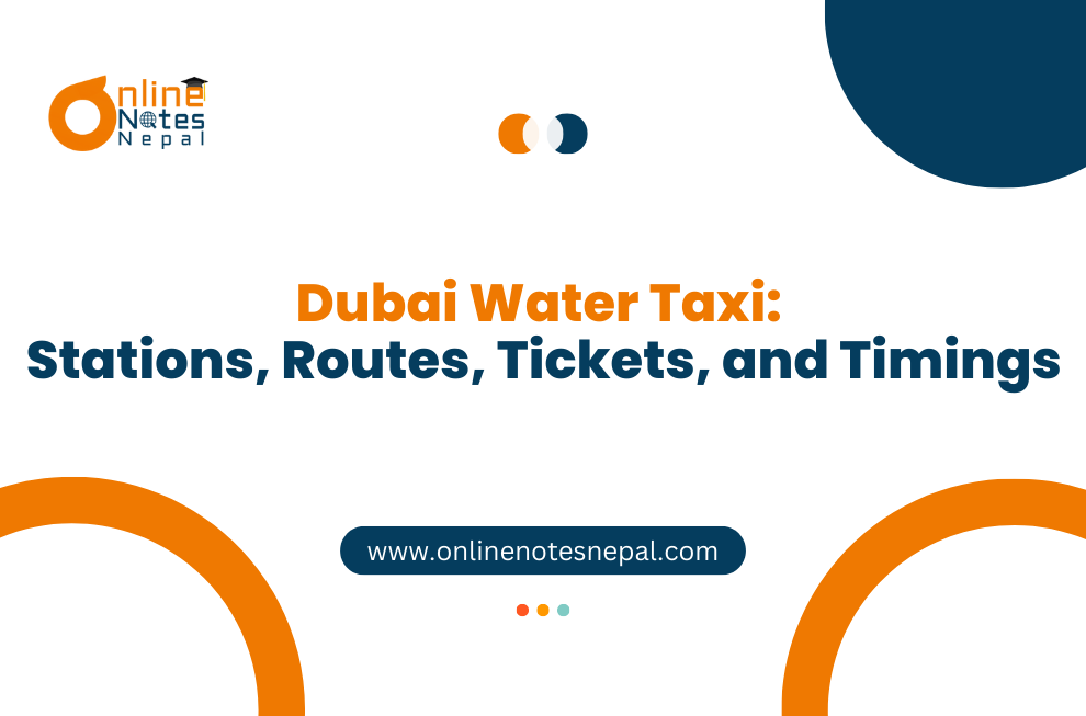 Dubai Water Taxi: Stations, Routes, Tickets, and Timings